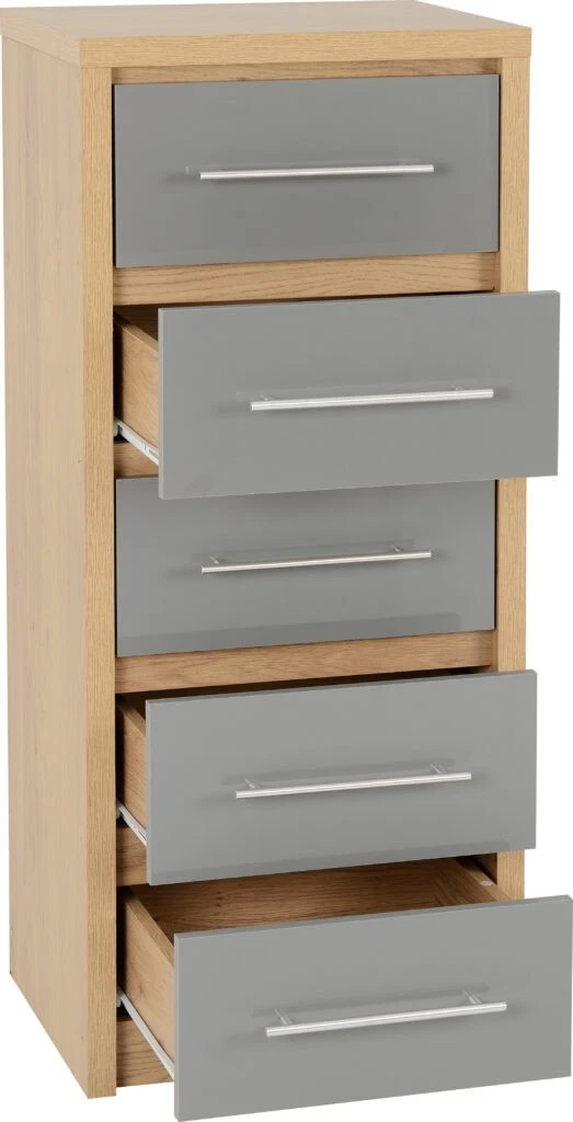 Seville 5 drawer clearance narrow chest
