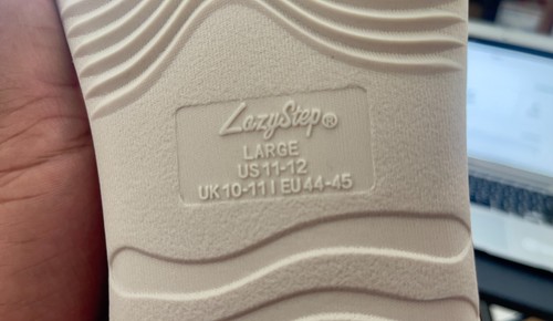 lazystep mens puffer slippers with memory foam - Picture 2 of 2