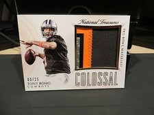 National Treasures Colossal Pro Bowl Jersey Cowboys Tony Romo 09/25 2015