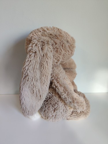 Jellycat Medium Beige Bashful Bunny Rabbit Soft Plush Cuddly Toy *V.G.C* 8" - Picture 2 of 5