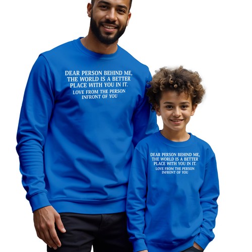 Mens And Kids Person Behind Me Mental Health Awareness Sweatshirt Jumper 2#MHA - Picture 25 of 29
