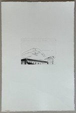 Norbert Tadeusz, weiblicher Akt, Kaltnadelradierung, 1970er, unsigniert