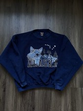 Rare Vintage Alaska Oversized Mens XL Sweater Made In USA
