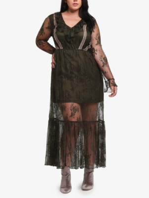 green safari dress Blue Planet | Satin Jacquard Elegant Oversized Midi Dress main image 1