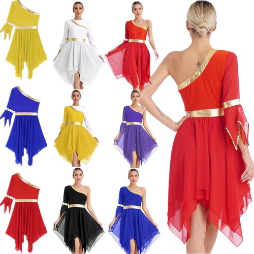 Para mujeres Disfraz de Baile Fiesta Vestido Show Vestidos de Baile Ropa Corta Borde Gimnasio - Imagen 2 de 77