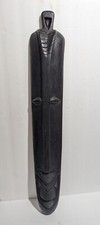 28" Carved Wood Mask Long Tribal Wall Art Tiki Bar African Native Pacific Island