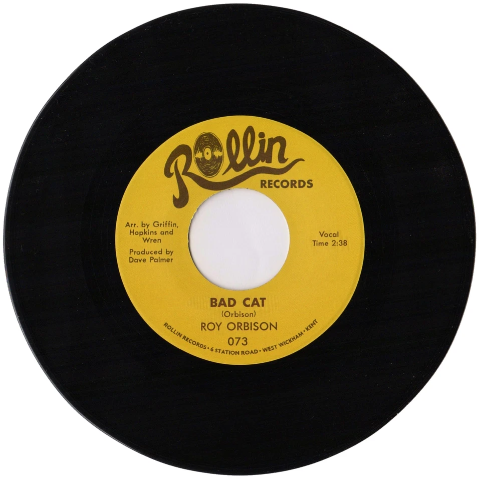 ROY ORBISON - "BAD CAT" b/w "CLAUDETTE" - ROCKABILLY - HEAR CLIPS OF BOTH SIDES - Image 2 of 4