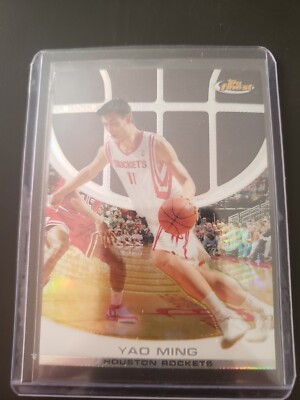 2005-06 Yao Ming Topps Finest Refractor Black Sp 03/19 Rare  