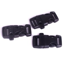 550 Paracord Whistle Bracelet Black Buckle Survival Army Wristband Camping