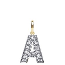GOLD INITIAL PENDANT & CHAIN  9CT GOLD INITIAL NECKLACE LETTER & CHAIN SMALL