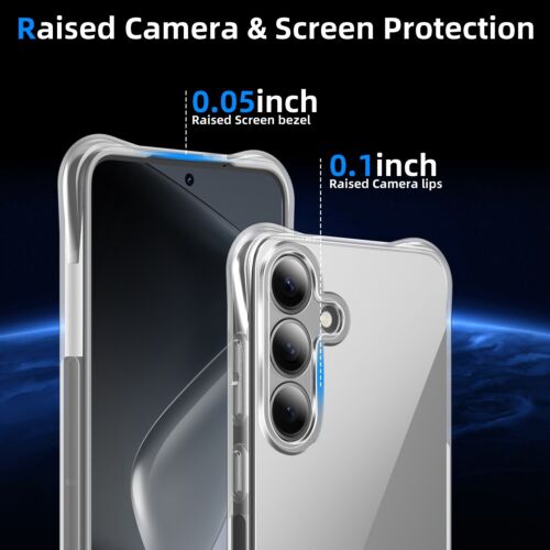 Samsung Galaxy S25 6.2 pulgadas alfa TPU transparente goma suave protector acrílico - Imagen 24 de 34