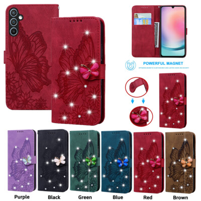 For Samsung Galaxy ''A'' Series Magnetic Leather Flip Stand Card Wallet Phone Case