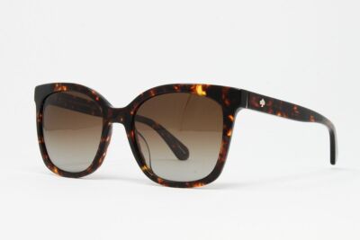 Kate Spade women's Fashion Sunglasses Dark Havana 53mm Brown Gradient Lens NWT