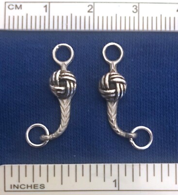 RDLC Traditional 1:9 Model Scale FANCY WESTERN BIT with Antiqued Weave Conchos