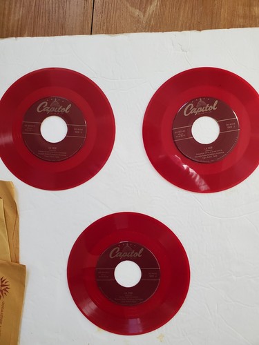1950 DEBUSSY LA MER Brussels Radio Symphony Orchestra 3 x 7" Red Vinyl Records - Picture 6 of 9