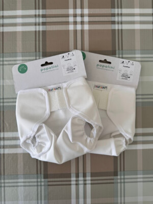 2 x Windel Überhose für Stoffwindel Gr. S / Marke: Popolini Popo Wrap / (3-6 kg)