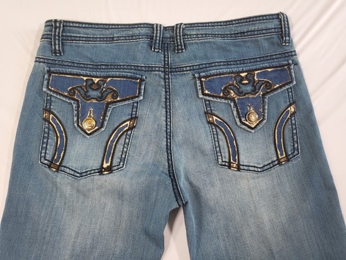 V Cristina Damenjeans Größe 8 (Nieten abgenutzte Taschen) Grunge Rock 32 x 29 - Bild 12 von 19