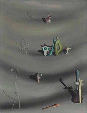 YVES TANGUY Surrealism Art  Poster or Canvas Print "je_te_retrouve_objet_trouve"