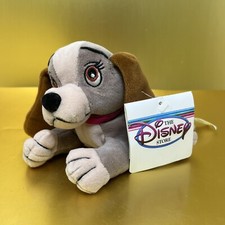 Disney Store Mini Bean Bag Lady The Dog 7" Lady  The Tramp Plush Stuffed Animal