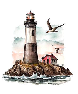 XXXL 40X40 cm car sticker sticker lighthouse sticker