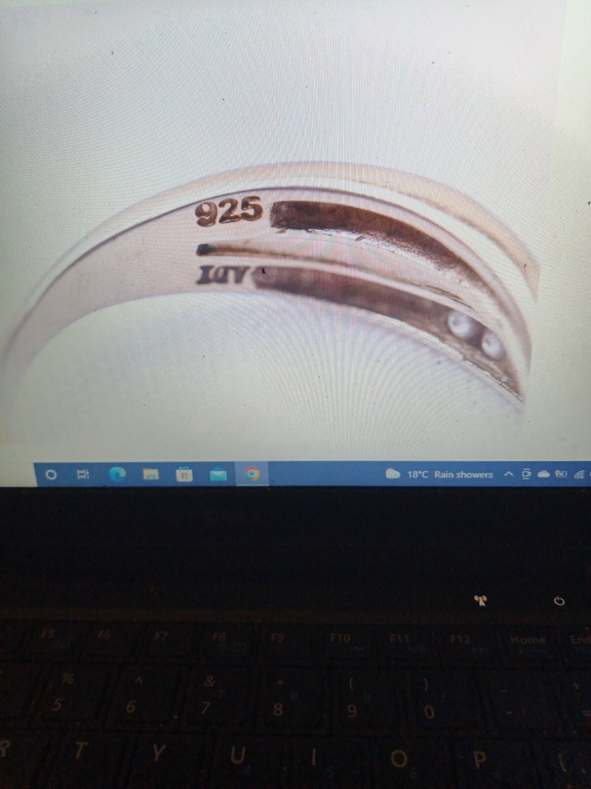 Two Sterling Silver Vermeil Dress Rings eBay