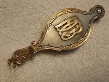 AMAZING STEEL AND GOLD CUSTOM MADE DESIGN LORGNETTE CIRCA 1900! ONE OF A KIND!