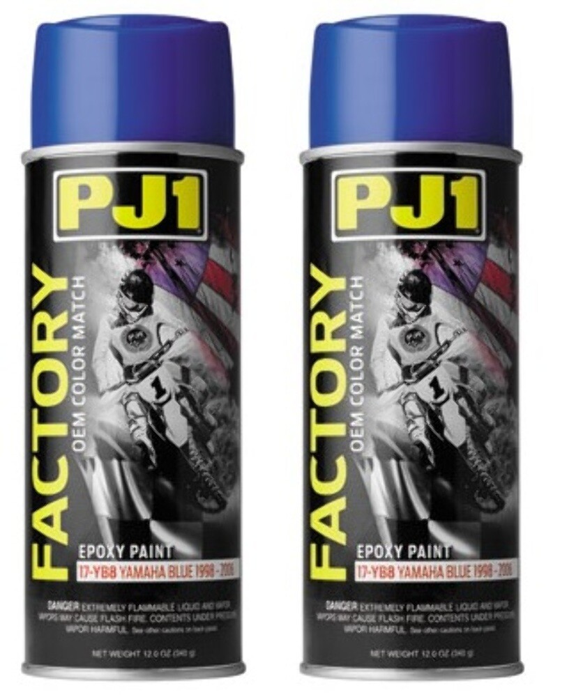 2ea cans PJ1 Color Matched Frame Paint 98-06 Yamaha Blue 12 oz. | eBay