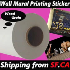 54"x82ft，Floor&Wall Graphics Sticker Self-Adhesive Printable Wood-Texture Vinyl