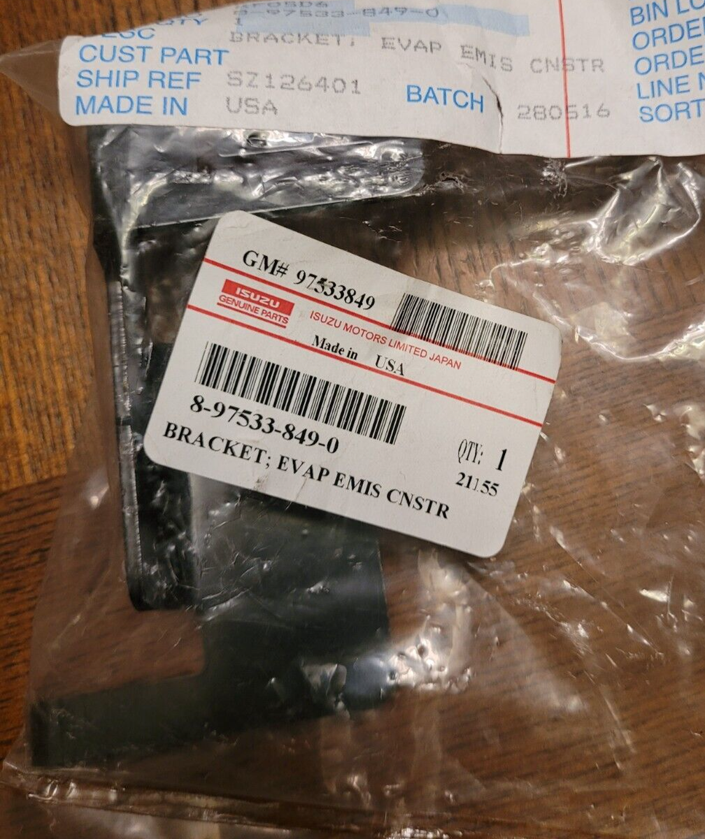 GM Part # 97533849 ISUZU 8-97533-849-0 BRACKET EVAP EMIS
