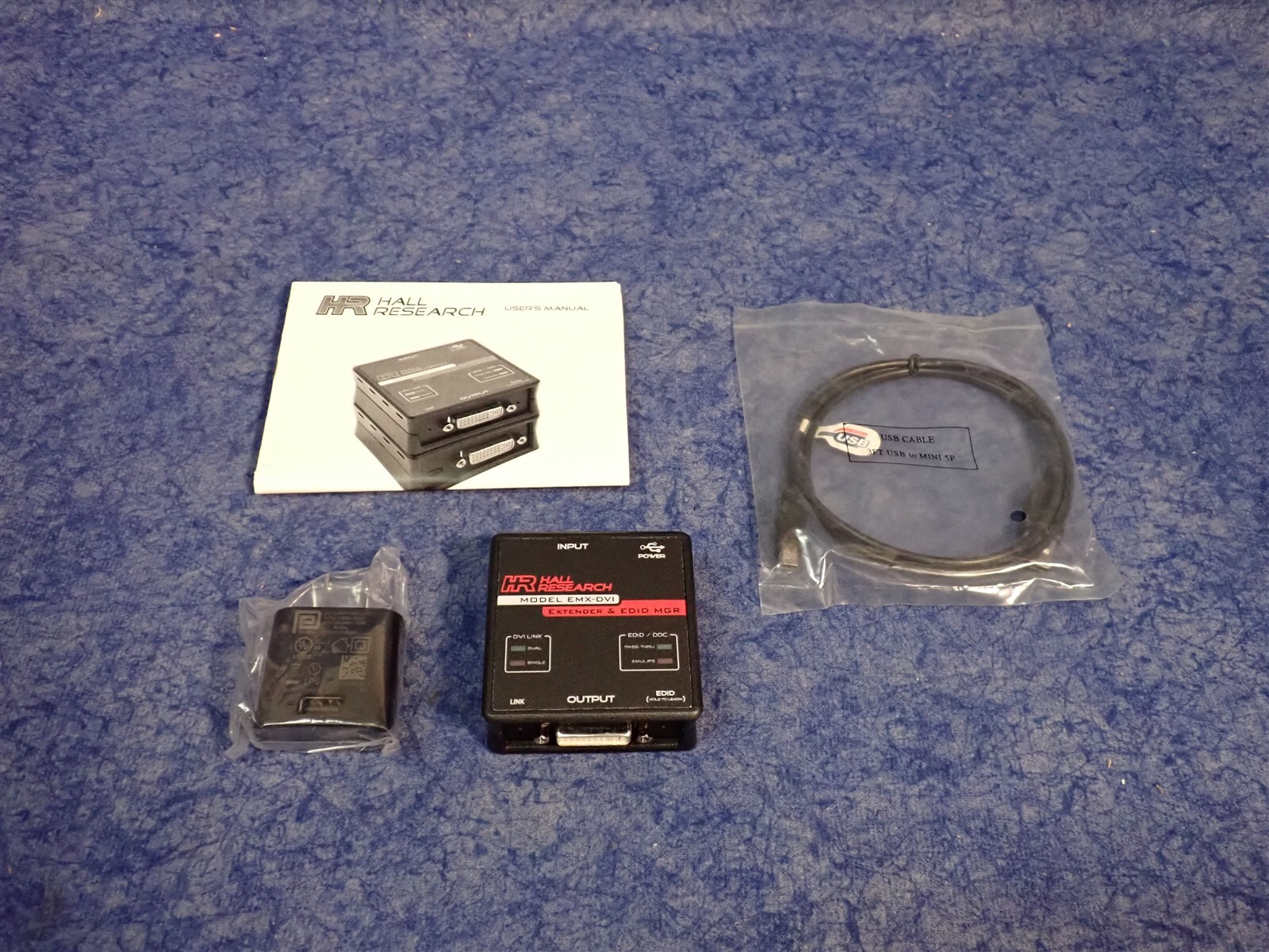 Hall Research EMX-DVI Single & Dual Link DVI Extender w/ EDID Mgmt (G132)