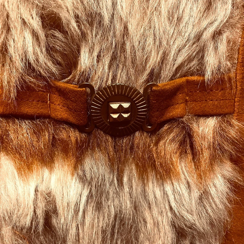 Abrigo Penny Lane Vintage Años 60 Bordado Piel Sintética Union Mujer’s Talla S Foto 3 de 4