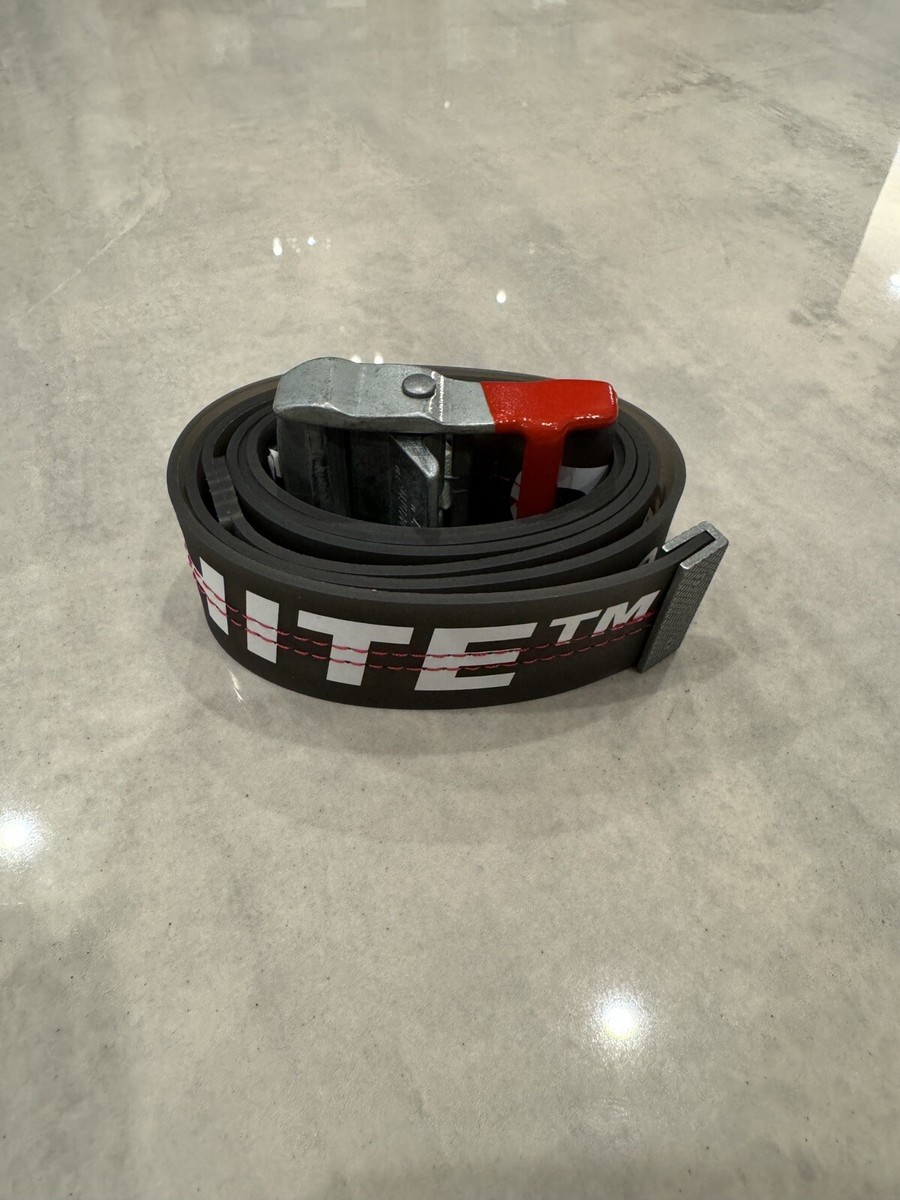 Off White PVC Industrial Belt SS19 UK