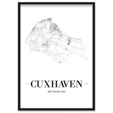 JUNIWORDS Stadtposter, Cuxhaven, Weiß, Kunst...
