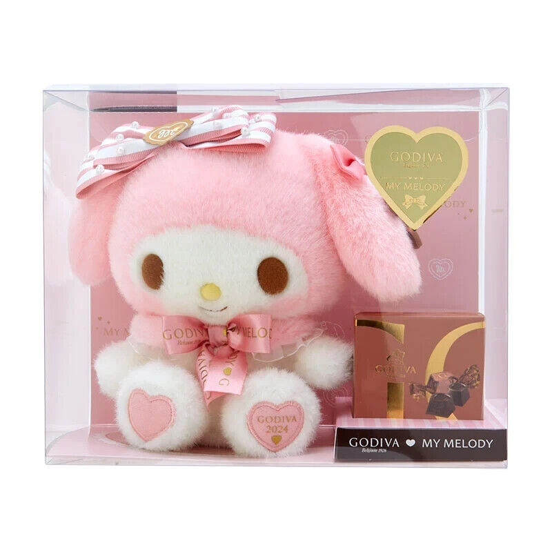 Sanrio x GODIVA 2024 My Melody Plush Doll Chocolate Set | eBay Sanrio x GODIVA 2024 My Melody Plush Doll Chocolate Set | eBay