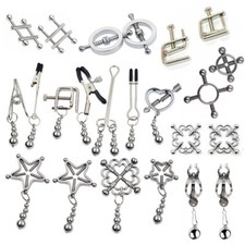 Adjustable Nipple Clamp Clit Clip Torture Bondage Sex Toy Piercing Female BDSM