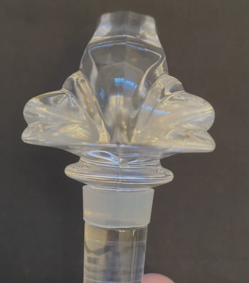 Tapón de vino botella de cristal de plomo Towle Frog hecho en Austria, 4 1/2" de largo Foto 3 de 4