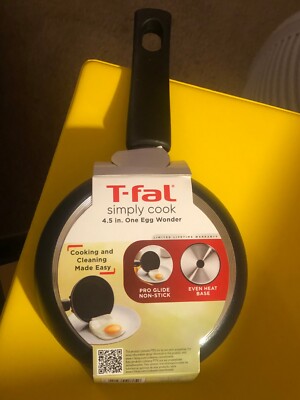 T-FAL 4.5'' ONE EGG NON-STICK FRYING PAN BRAND NEW PRO GLIDE EVEN HEAT BASE