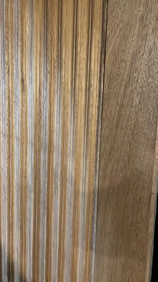 Puertas de entrada dobles personalizadas de caoba de madera maciza interiores nuevas Foto 3 de 4