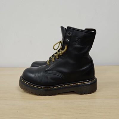 Dr Martens Vintage 1460 Bex Black Leather Ankle Chunky England Boots Uk  Eu 36 UK