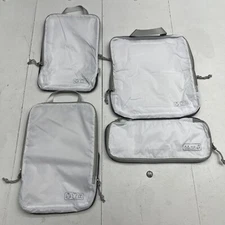 Olarhike White 4 Pack Clothes Expandable Packing Cube Bags