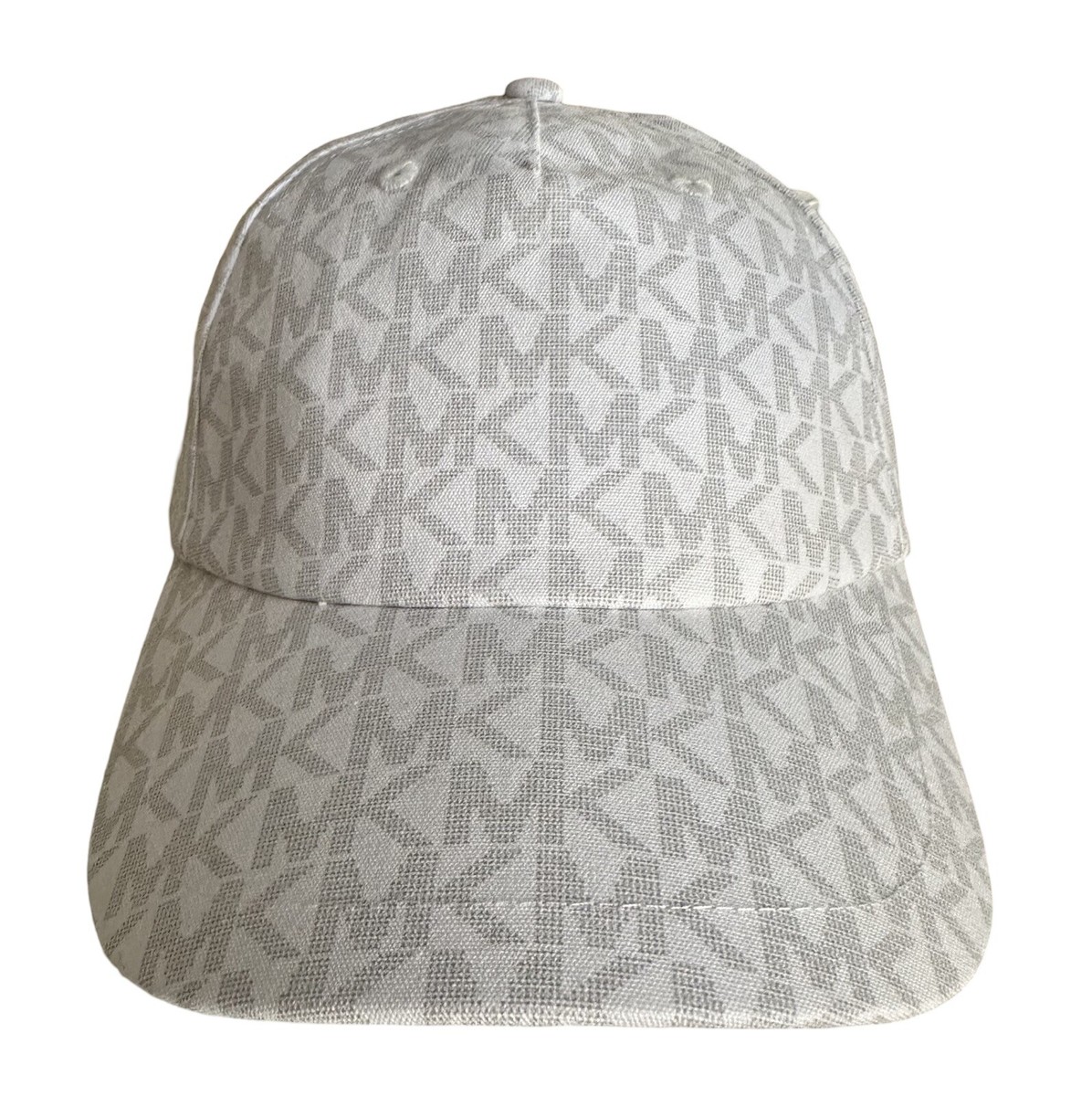 MICHAEL KORS White MK Logo Monogram StrapBack Baseball Cap  display picture 1
