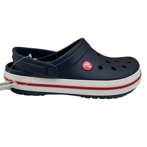 Crocs Youth Boys Girls Slip-On Clogs Size 4 (J4) Navy Blue Water Friendly Sandal - Picture 2 of 13