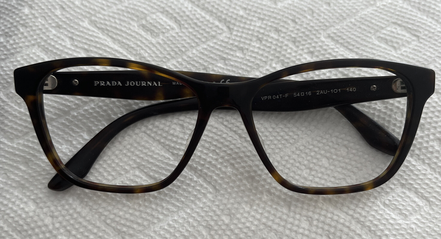 Prada Journal VPR 04T-F 54/16 2AU-101 140mm Rectangular Sunglasses-image