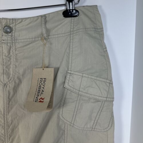 Royal Robbins Kiwi Hiking Cargo Skirt Pockets Sz 12 Sporty Outdoor NWT - Picture 2 of 6