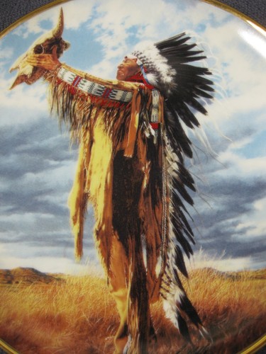 Prayer To The Great Spirit Collector Plate American Indian Heritage Paul Calle - Picture 4 of 5