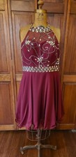 Womens Embellished Evening Dress