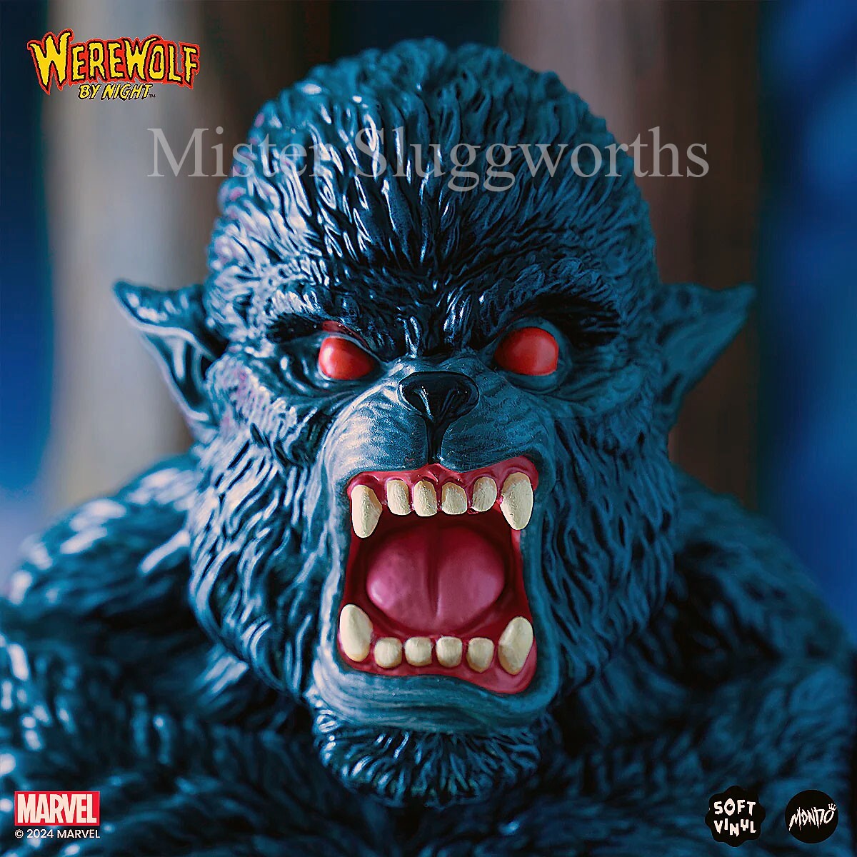 Marvel James Groman Mondo Werewolf By Night Blood Red Moon Variant