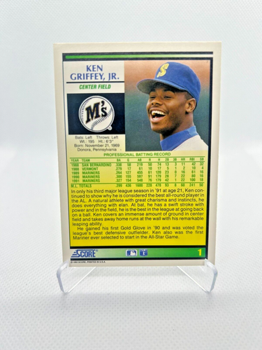 Ken Griffey Jr. - Score 1992 #1 - Seattle Mariners - Foto 2 di 2