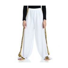 Danzcue Child Praise Dance 2 Tone Palazzo Pant White-gold Small-Medium