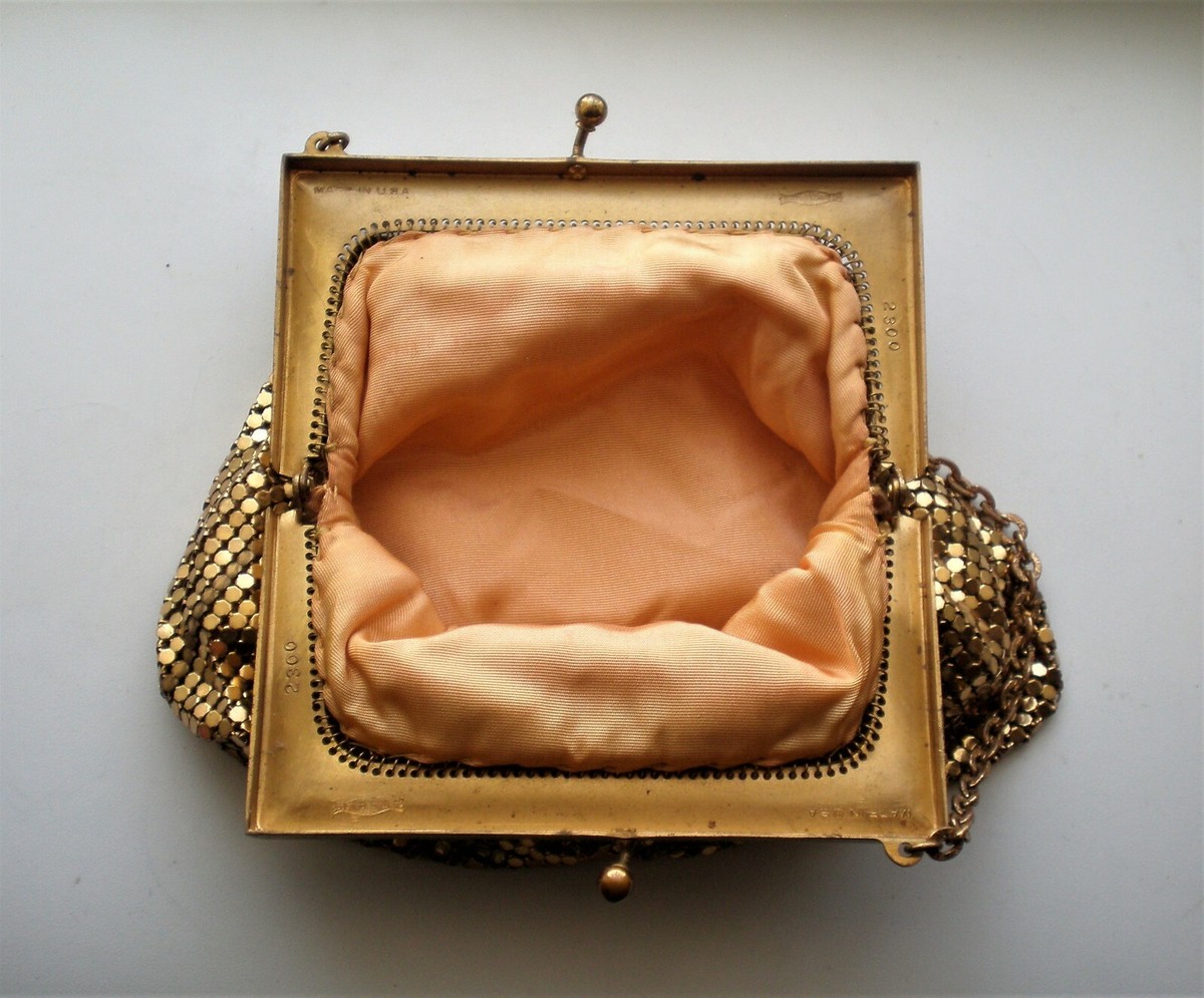 Whiting and Davis イブニングバッグ VINTAGE WHITING & DAVIS WHITE MESH EVENING BAG - 2932 | eBay